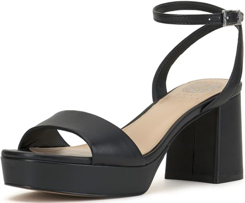 Vince Camuto Women's Pendreya Platform Sandal, Black, 8.5