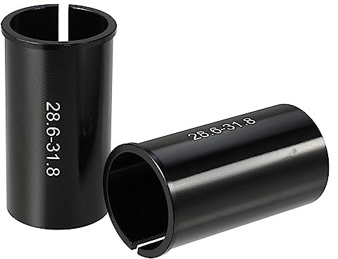 X AUTOHAUX 2 Pcs 28.6mm to 31.8mm Bike Seat Post Tube Adapter Reducing Sleeve
