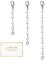 LANCHARMED Kettenverlängerung Weißgolde, 3 Stück Herz Kettenverlängerung Verlängerung Kette Halskette Fußkette Armband Verlängerungskette für Schmuckherstellung 1 2 3 Zoll