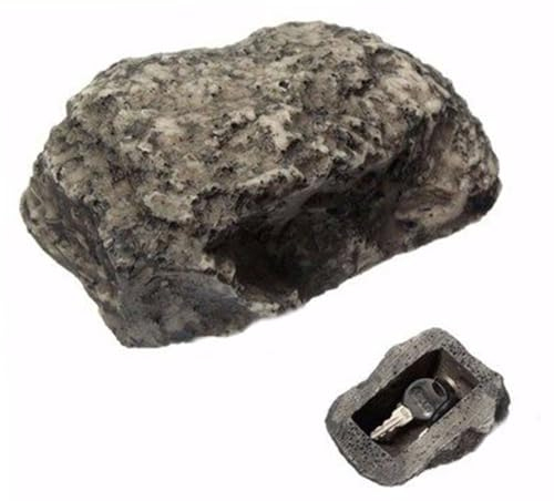 Lokatall Key Hider Fake Rock Safe - Resin Key Storage Box for Outdoor Garden Yard Security & Decor