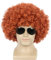 Yuehong Kurze Orange Fluffy Disco Afro Perücke Synthetische Cosply Perücke für Unisex Halloween Party
