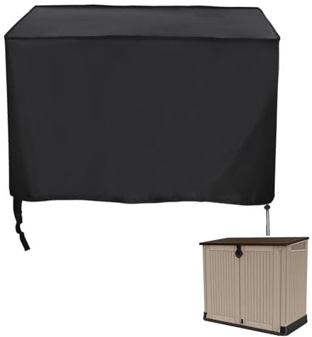 Hohong Outdoor Storage Shed Cover for Keter Store-It Out Midi, Outdoor Garden Storage Shed Cover-134 x 77 x 110 cm