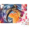 Puzzle Steinbock Sternzeichen Wandkunst Puzzles für Erwachsene 1000 Teile Holzpuzzle Wandkunst Puzzlespiele (75x50cm)