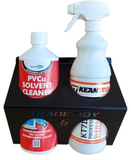 Tradetidy Glass/Solvent PVCU Cleaner Holder - Ideal for Vans, Garages, Workshops - Made from Steel