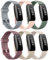 Wanme Straps Compatible with Fitbit Inspire 2 Straps,Pack 6 Soft Silicone Sport Replacement Wristband for Fitbit Inspire 2 Women Men(Gray/Pink/Cactus/Starlight/Smoke Violet/Milktea)