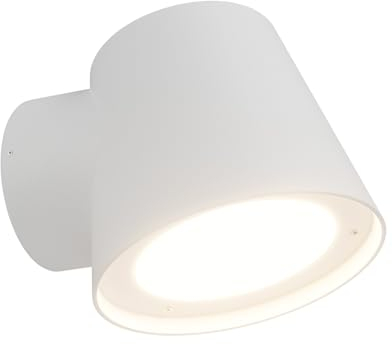 Klighten Außenwandleuchte GU10 Wandlampe Aussen/Innen, IP65 Außen Wandleuchte, Aussenleuchte Modern Aussenlampe Wand, Außenleuchte für Terrasse Garten, Aluminium+PC, ohne Leuchtmittel, Weiß