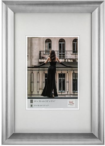 walther design Bilderrahmen Venice 30x40 cm, silber, JL040S