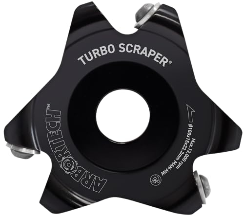ARBORTECH TURBO Scraper | Ø100mm Scheibe mit negativem Winkel für Winkelschleifer zur Holzbearbeitung | IND.FG.600