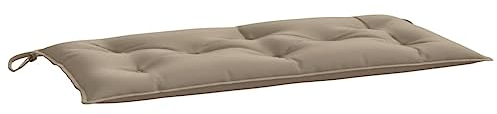 vidaXL Gartenbank-Auflage Taupe 100x50x7 cm Oxford-Gewebe