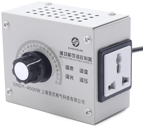 SCR Spannungsregler Drehzahlregler Leistungsregler 4000W 220V AC Einstellbar Drehzahlsteller
