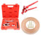RUIZHI Kit Tuyau Frein Voiture, Ligne Frein en Acier Cuivré 7.6 M, Ø4,75mm, avec Cintreuse Tube Cuivre, 16 Raccords + 5 Connecteurs, IdéAl pour Les SystèMes De Freinage Hydrauliques De Voiture