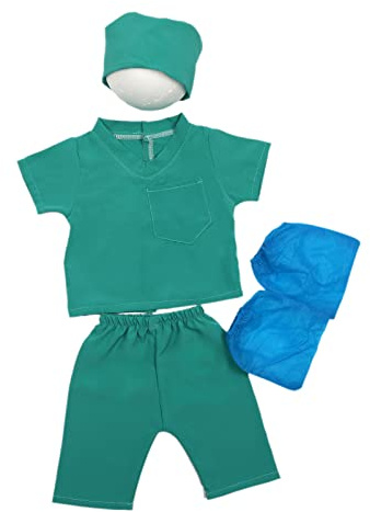 Newborn Doctor Costume Photography Clothes Cos-Play Costume Shirt Hat Pants Photo Props Baby Photo Bodysuit