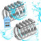 moveland Lot de 10 colliers de serrage 27-51 mm en acier inoxydable 304 - Colliers de serrage réglables - N'endommage pas le tuyau - Pour jardin, piscine, cheminée