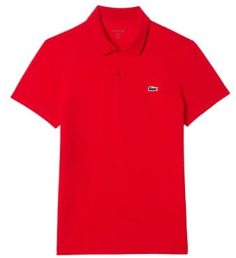 Lacoste Poloshirt Breathable Rot - Grösse S - Herren - Bekleidung - Regular-fit - Baumwolle -