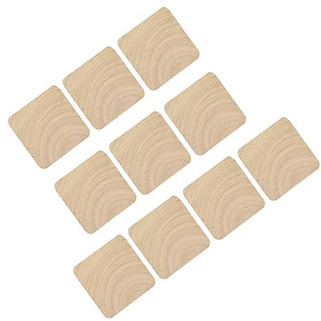 SEWOART Base De Sellos De Madera 10 Cubos Sin Terminar Para Sellos y Decoraciones