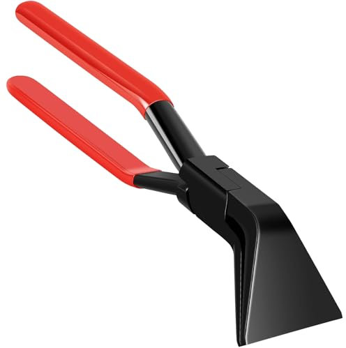 TUAKIMCE Falzzange 45°, Abkantzange Blechzange Breit 60 mm, Blechbiegezange Biegezange mit Rutschfestem Griff, Dachdecker Werkzeug zum Biegen und Glätten von Blechen, Spengler Werkzeug