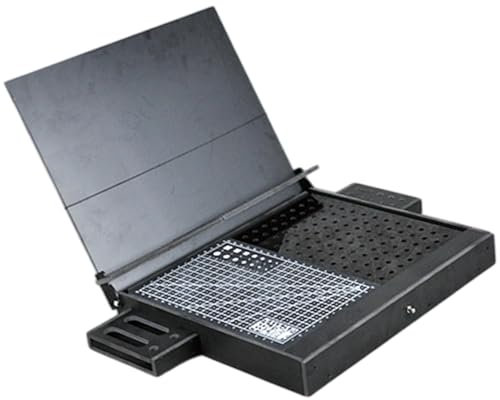 Baoblaze Werkbank für Modellbau, Modell-Arbeitstisch, tragbar, geeignet für DIY-Modellbau-Zubehör, Aufbewahrungsbox, Modellbau-Box, Schwarz