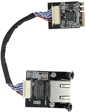 WayPonDEV Clé M.2 A E vers module Ethernet 2,5 Gigabit, in-tel i225 i226 2,5 G Ethernet Server NIC, 10/100/1000/25000 Mbps RJ45 LAN, carte réseau M.2 multi-Gigabit, prend en charge 2230 (15 cm, clé