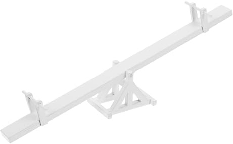 IMIKEYA Simulated Wooden Seesaw for Doll House Furniture Miniature Teeterboard Model Decoration Tiny Wooden Seesaw for Mini House Furnishings