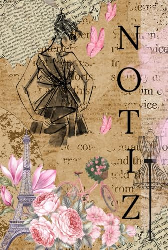 Notizbuch Fashion - HARDCOVER Schreibheft | 94 linierte Seiten + To Do Liste 11 Seiten: DIN A5 (6x9) Zoll | Notizbuch Geschenkbuch Tagebuch Planer - Style Fashion Mode
