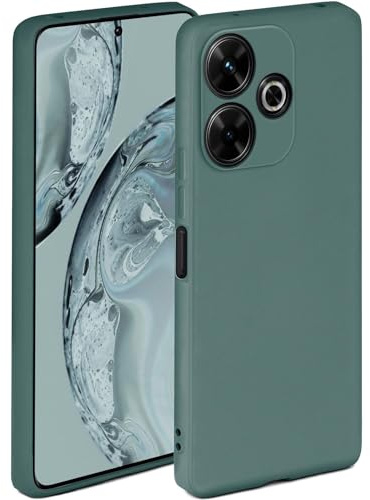 ONEFLOW Soft Case für Redmi 13 Hülle aus Silikon mit Kameraschutz, Silikonhülle mit erhöhtem Schutz fürs Display, Backcover Schutzhülle, weiche Handyhülle, Petrol