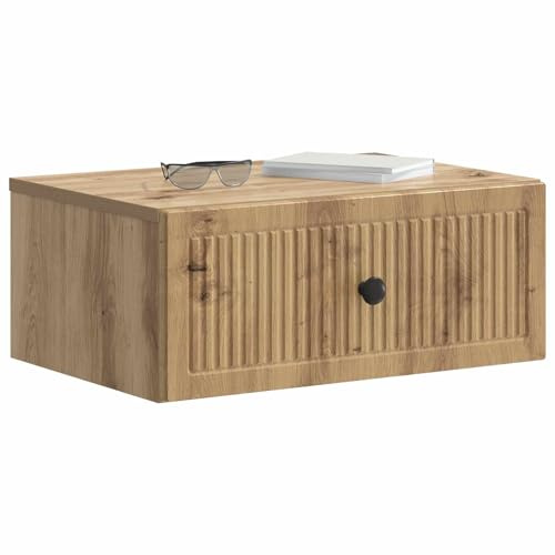 vidaXL Nachttisch 2 pcs Artisan-Eiche 49 x 34,5 x 20 cm Holzwerkstoff, Schlafzimmermöbel, rechteckiger Nachttisch, Vintage-Style, viel Stauraum, klassischer Tisch-Deko