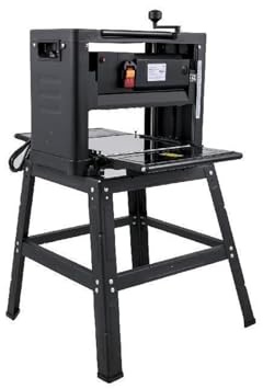 12,5 Zoll 2000W Elektrischer Holzhobeltisch Tragbare staubdichte automatische Zufuhr-Hobelmaschine for die Holzbearbeitung Für DIY-Anfänger