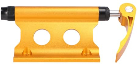 Generic Bike Front Fork Clamp Quick Release Front Wheel Holder Fork Mount Yellow for Mountain Bikes Outdoor Travel Rack