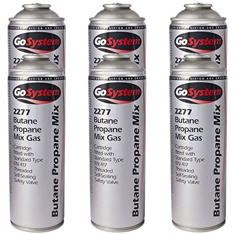 GoSystem 2277 Butane Propane 70:30 Mix Gas Cartridge 277g 482ml - 6 Pack
