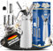 NEMT Sahnespender 0,5 L Sahnesiphon weiss ohne Sahnekapseln 500 ml Sahnespender Aluminium mit Edelstahl Düsen und Reinigungbürste, Auslaufsicherer Sahnebereiter für Schlagsahne, Creme, Mousse