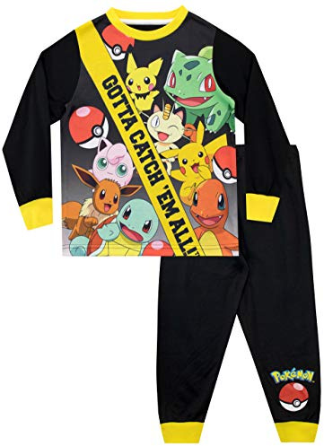 Pokemon Boys Pyjamas Black