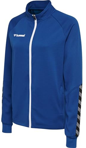 hummel AUTHENTIC Sportjacke Damen - Trainingsjacke & Laufjacke - Dünne Jacke für Sport, Fitness und Alltag - mit Reißverschluss, Taschen und Stehkragen - aus Polyester-Strickstoff