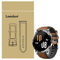 LvBu Armband Kompatibel Für Blackview X1, Leder Silikon Classic Ersatz Uhrenarmband Für Blackview X1 Smartwatch (braun)