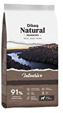 Dibaq Natural Moments Intensive: Spezialfutter für erwachsene Hunde mit hoher körperlicher Aktivität, 100 % natürliche Inhaltsstoffe, 15 kg.