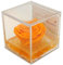 rosa vera gialla, regalo festa pensiero cerimonia, dura per sempre, stabilizzata profumata cubo 8x8x8 plexiglass