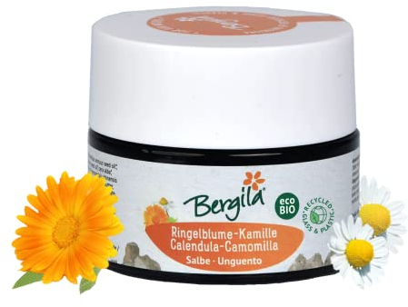 Bergila Ringelblume-Kamille Salbe ECOBio, 50 ml - hochwertige Salbe nach altem Traditionsrezept - kontrollierte und zertifizierte Qualität aus Südtirol