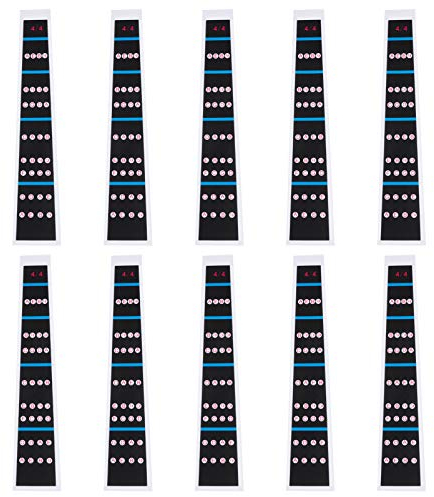 Milisten 10blätter Violin Intonation Aufkleber Fingerführungs-decals Für Erwachsene Einfache Anwendung Für Anfänger Abnehmbar Haftfest Für Präzises Lernen Am Griffbrett