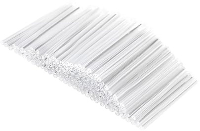 sourcing map 30mm 1.5mm OD Smoove Fibre Optique Manchons 2 Extrémités Pré-rétréci Fibre Optique Fusion Épissure Tube Protecteur Transparent Chaleur Rétractable Tuyau 200pcs
