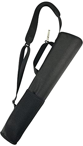Cosmos Bogenschießen Pfeilköcher Halter Verstellbarer Pfeil Rucksack Tasche Halter Hip Back Köcher für Pfeile, Bogenjagd und Zielübungen, Schwarz, Schwarz