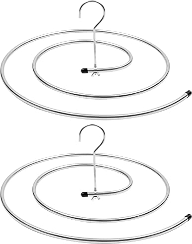 IMIKEYA 2 Pièces Spirale en Forme de Séchage Rack Acier Inoxydable Blanchisserie Stand Cintre Rotatif Space Saving Couette Couverture Cintre pour Drap De Lit Couverture Écharpe Serviette
