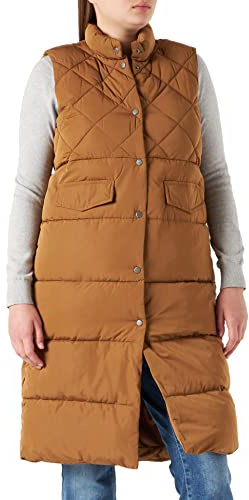 ONLY Damen Onlstacy OTW Noos Quilted Waistcoat Weste, Toasted Coconut, M EU