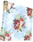 Papierservietten, 20 Stück, 3-lagig, 33 x 33 cm, Sara-Blau, Blumenmuster, Papierservietten, Muttertag, dekorative Papierservietten für Decoupage, Geburtstag, rosa Rose, Shabby-Chic-Serviette