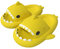 ChayChax Ciabatte Squalo Estive Open Toe Donna Uomo Bambini Coppia Ciabatte da Doccia con Squali Simpatico Cartone Animato, Sandali ，Giallo，34/35 EU