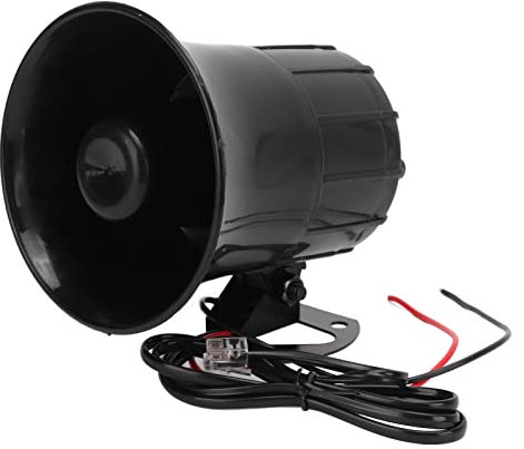 Altavoz de Trompeta,Altavoz de Trompeta Mono de 6 Tonos,Altavoz Universal de 110 DB 12 V para Excavadoras de Motocicletas Y Automóviles,Modificación del automóvil/modernización