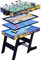Multi-Function 4 in 1 Steady Combo Game Table, Black Eight Pool Table, air Puck Table Ice Hockey Table Multifunctional Household Four in one Pool Table (E)