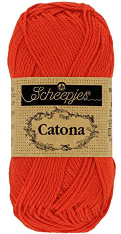 Scheepjes - Scheepjes Catona 390 Poppy Rose Yarn - 1x10g