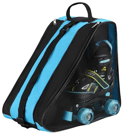 OBENSKY Rollschuh-Tasche, große Kapazität, für Schlittschuhe, Inlineskates und Skate-Zubehör, Oxford-Stoff, Skating-Schuhtasche mit verstellbarem Schultergurt für Kinder, Männer, Frauen, Erwachsene