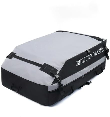 LAVIYE Geeignet für Dodge RAM 1500 2011-2017 Dachbox, stark und robust, Großes Fassungsvermögen und platzsparend im Auto, wasserdichte Gepäcktasche,A Grey-25 Cubic