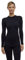 FALKE Damen Baselayer-Shirt Warm Round Neck W L/s Sh Funktionsmaterial schnelltrocknend 1 Stück, Schwarz Black 3000, S