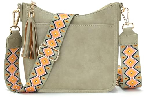 SOGYECS Kleine Handtasche Damen Umhängetasche Damen Klein Crossbody Bag Damen Handytasche Zum Umhängen Bags For Women Grau Grün